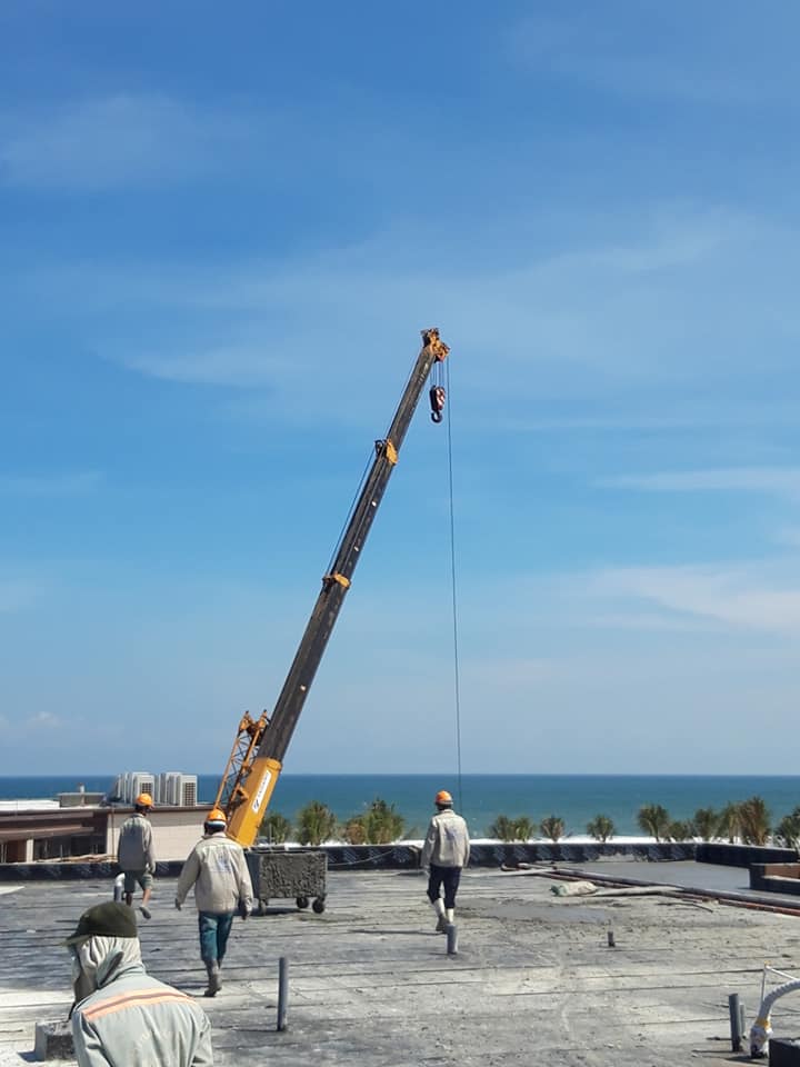 Thi công Bê tông bọt Laguna